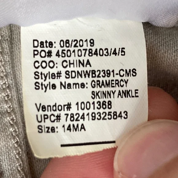 Nine West 14 Leopard Print Gramercy Skinny Ankle Jeans Pants - Picture 15 of 16